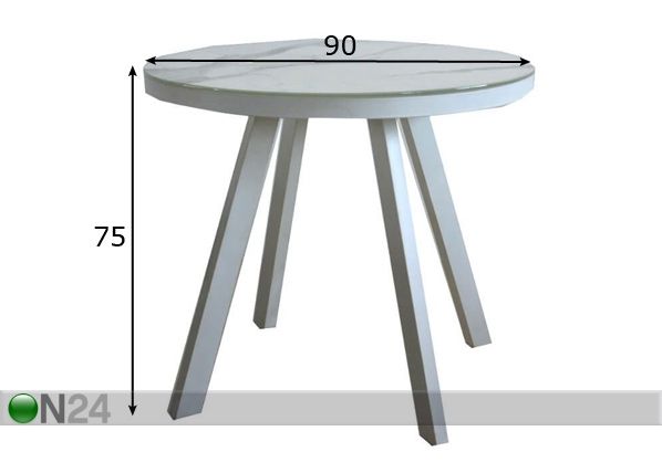 Aialaud Bonavista Ø 90 cm mõõdud
