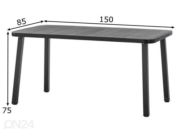 Aialaud Guama 150x85 cm mõõdud