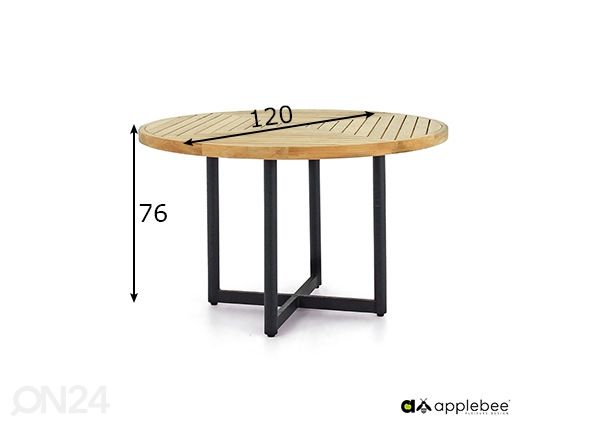 Aialaud Jakarta Ø 120 cm mõõdud