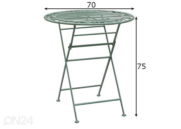 Aialaud Mint Ø 70 cm mõõdud