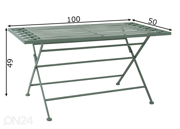 Aialaud Mint 50x100 cm mõõdud