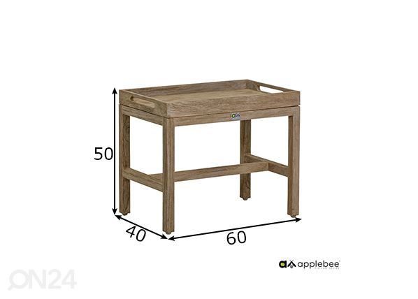 Aialaud Olive 60x40 cm mõõdud