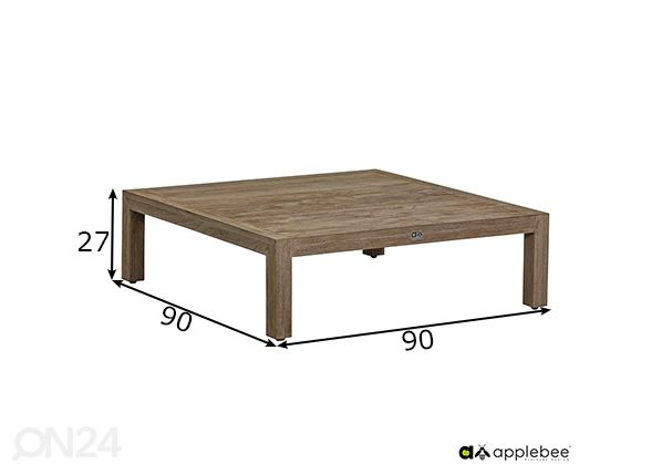 Aialaud Olive 90x90 cm mõõdud