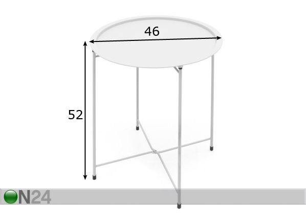 Aialaud Siesta Ø 46 cm mõõdud