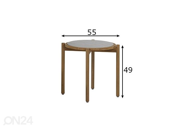 Aialaud St.Lucia Ø 55 cm mõõdud