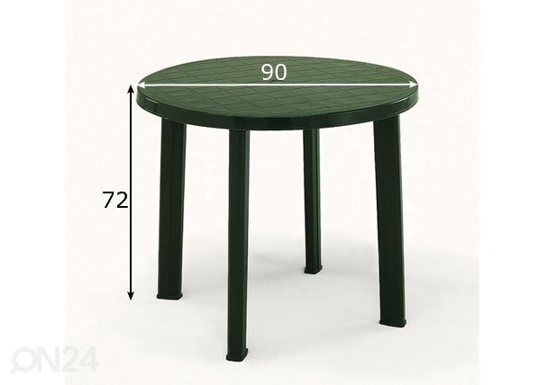 Aialaud Tondo Ø 90 cm mõõdud