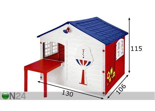 Aiamaja Sweet House mõõdud