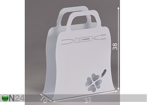 Ajalehtede hoidja Magazinebag mõõdud