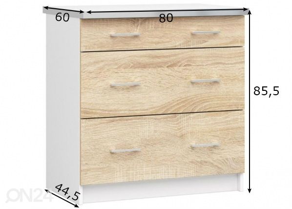 Alumine köögikapp 80 cm mõõdud