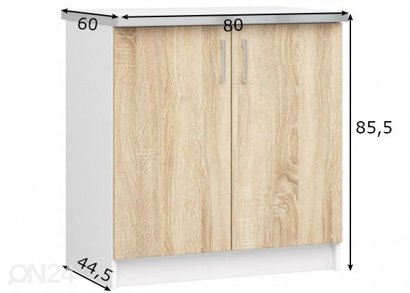 Alumine köögikapp 80 cm mõõdud