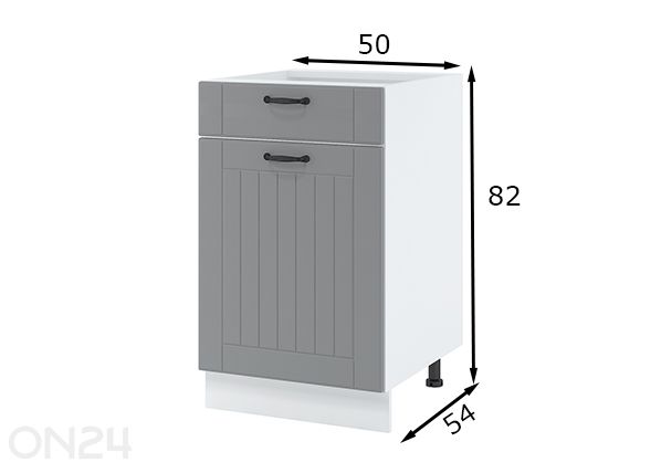 Alumine köögikapp sahtliga 50 cm