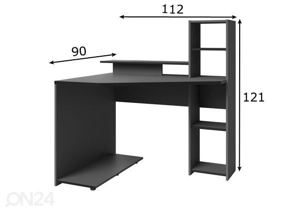 Arvutilaud Set Up mõõdud