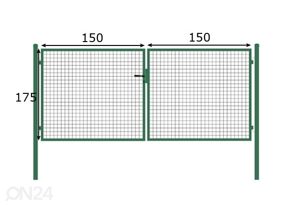 Autovärav 1,75x3 m mõõdud