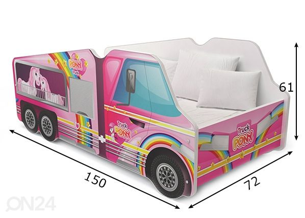 Autovoodi + madrats 70x140 cm mõõdud