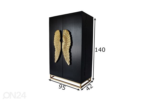 Baarikapp Angel mõõdud
