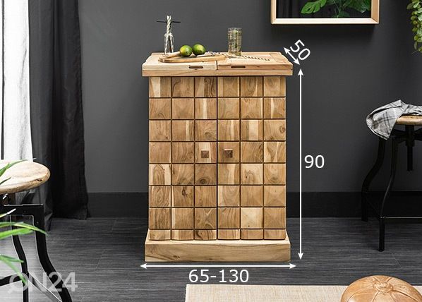 Baarikapp Mosaico mõõdud