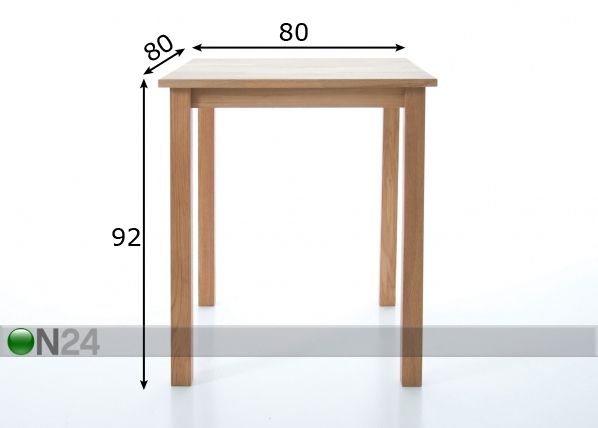 Baarilaud mõõdud