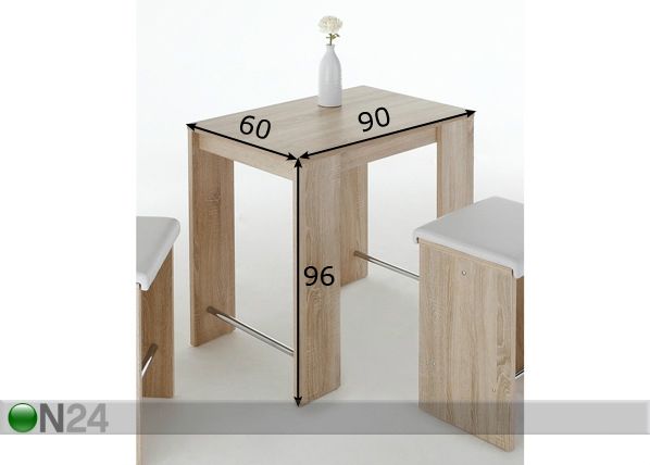 Baarilaud Dana II 60x90 cm mõõdud