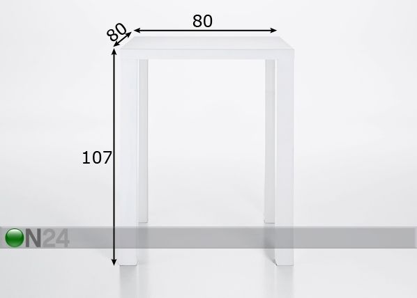 Baarilaud Spicy 80x80 cm mõõdud
