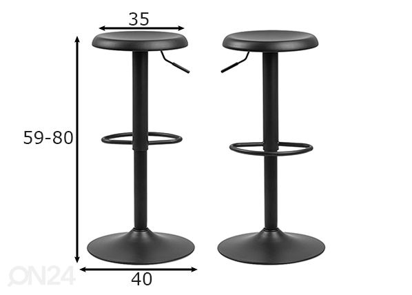 Baaripukid, 2 tk mõõdud