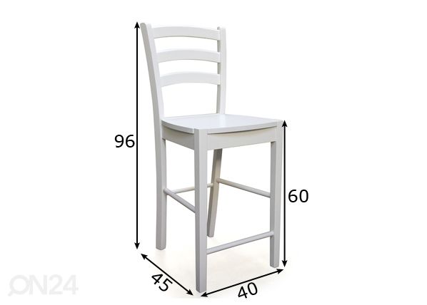 Baaripukk Loreta h60 cm mõõdud