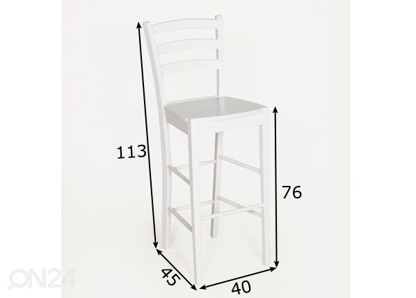 Baaripukk Loreta h76 cm mõõdud