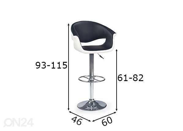Baaritool H46 mõõdud