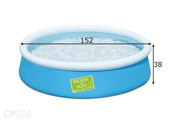Bassein Bestway My First Fast Set Pool mõõdud