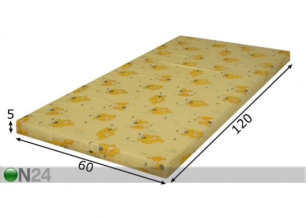 Beebimadrats 60x120x5cm mõõdud