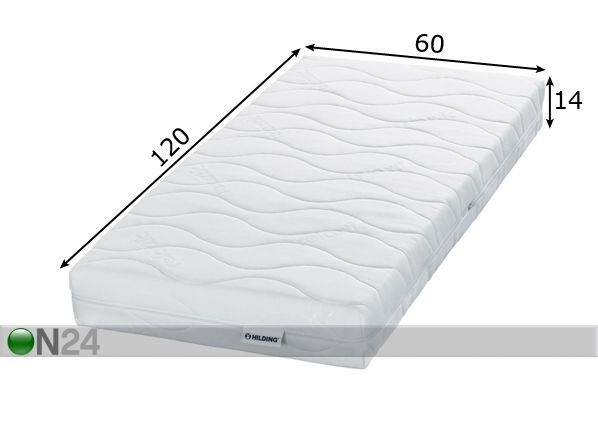 Beebimadrats Baby Hypoallergic 60x120 cm mõõdud