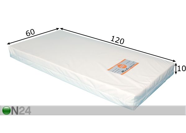 Beebimadrats Madrazzi Baby 60x120 cm mõõdud