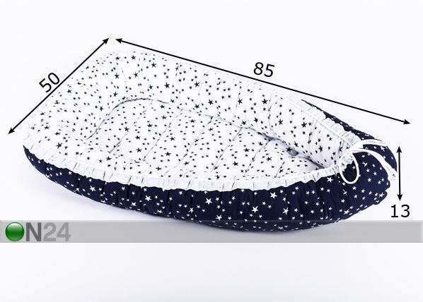 Beebipesa Blue Star mõõdud