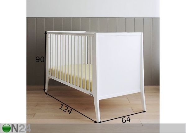 Beebivoodi Britton Slim 60x120 cm mõõdud