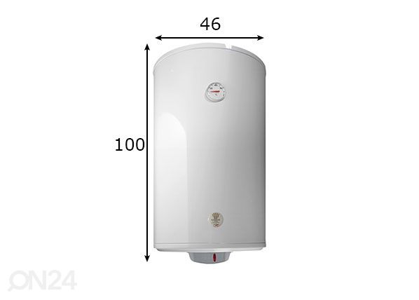 Boiler Bandini 120 L 1,5 kW, vertikaalne mõõdud