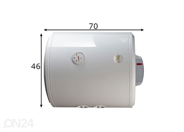 Boiler Bandini 80 L 1,5 kW, horisontaalne mõõdud