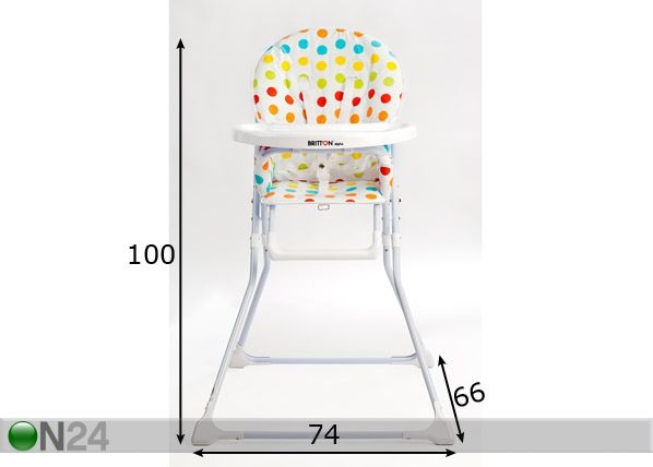 Britton® söögitool Alpha mõõdud