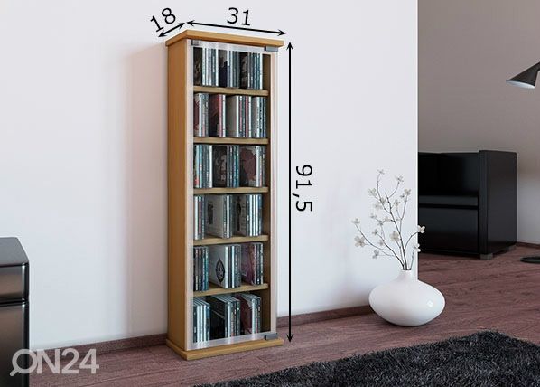 CD/DVD-kapp Classic mõõdud