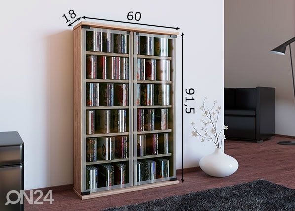 CD/DVD-kapp Galerie mõõdud
