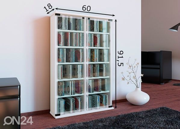 CD/DVD-kapp Galerie mõõdud