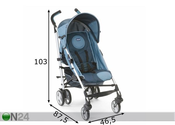 Chicco Lite Way käru Sapphire mõõdud