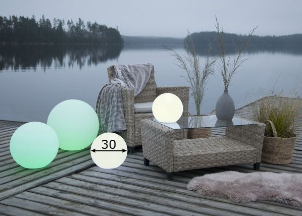 Dekoratiivne aiavalgusti Twilights Ø30 cm mõõdud