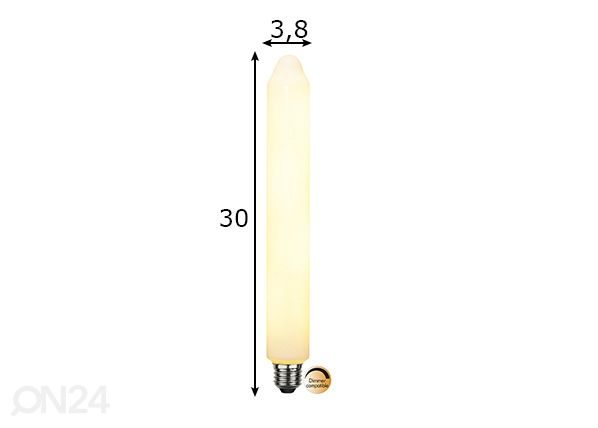 Dekoratiivne LED elektripirn E27, 5,8W mõõdud