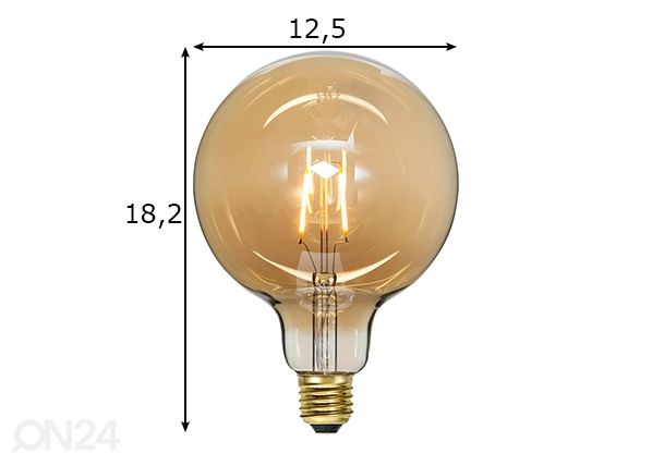 Dekoratiivne LED pirn E27, 0,75W mõõdud