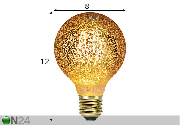 Dekoratiivne LED pirn E27 3,5 W mõõdud