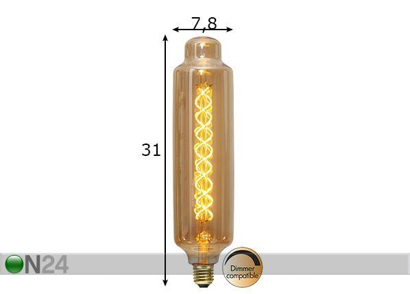 Dekoratiivne LED pirn E27 4,7 W mõõdud
