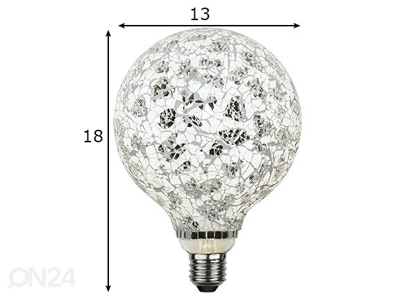 Dekoratiivne LED pirn E27 4 W mõõdud
