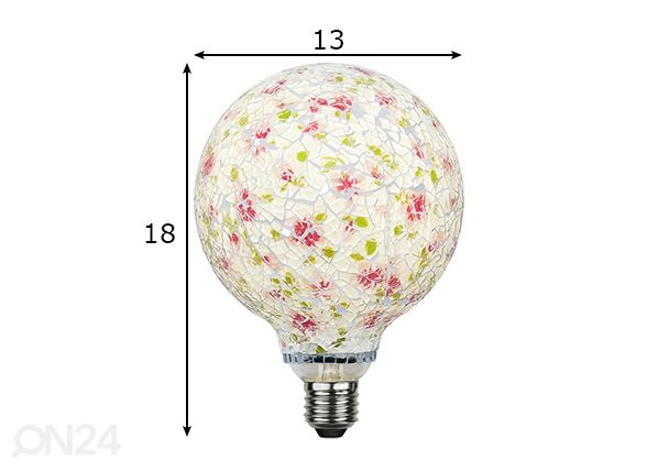 Dekoratiivne LED pirn E27 4 W mõõdud