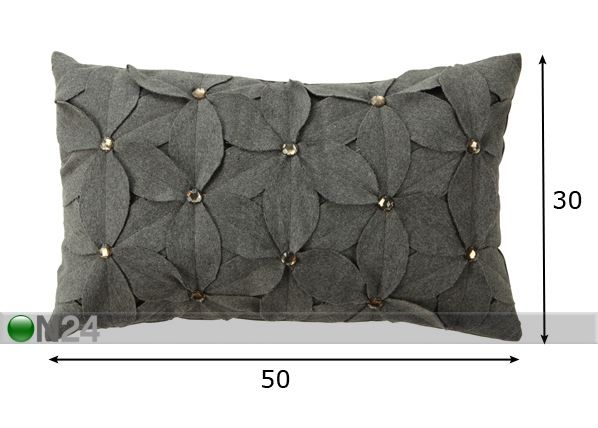 Dekoratiivpadi 50x30 cm mõõdud
