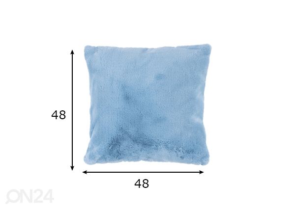 Dekoratiivpadi Heaven Sky Blue 48x48 cm mõõdud