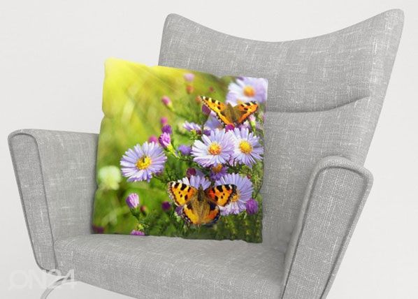 Dekoratiivpadjapüür Batterflies 40x40 cm